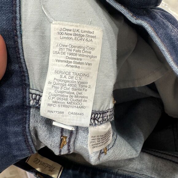 Madewell Womens‎ Blue Skinny Jeans Size 28 Denim 10" High Rise Button Fly - Picture 12 of 13